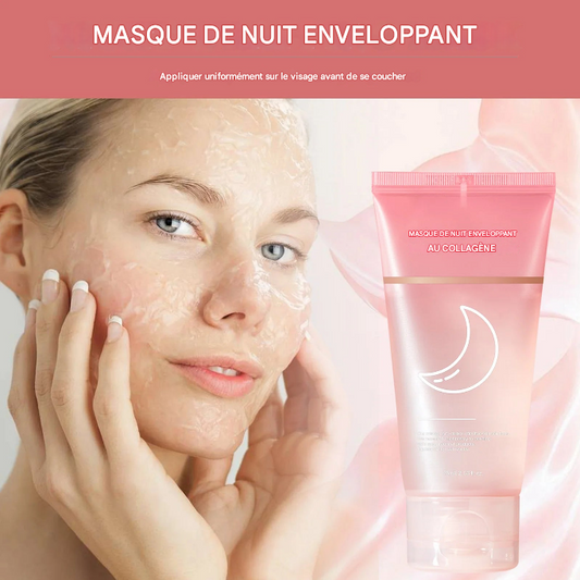 Masque Visage Hydratant au Collagène - Raffermissant Nuit Anti-Relâchement 75ml
