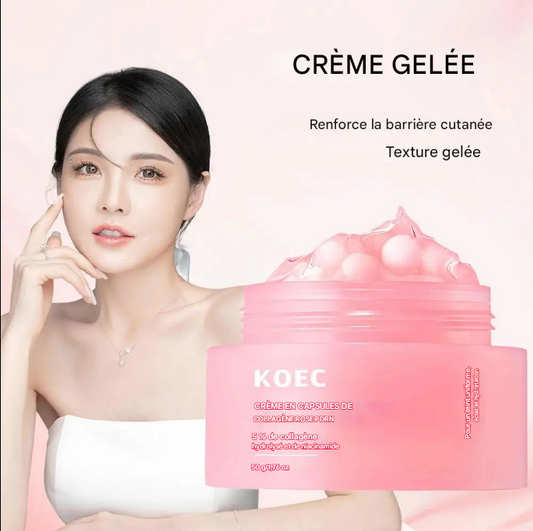 Crème Capsule Collagène Rose - Hydratation Intense 5% Niacinamide