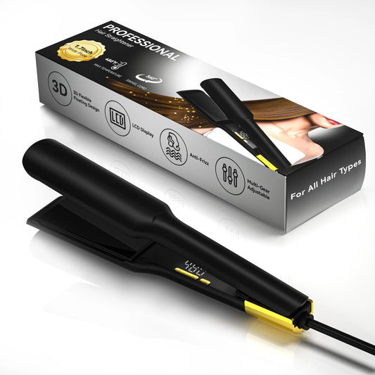 Professional Titanium 480F Straight Hair Treatment Straightening Private Label Wide Plate Fast Heating Hair Straightener
