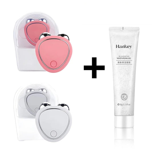 Rouleau de Massage Facial EMS - Lifting et Raffermissement par Microcourants