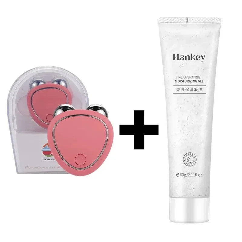 Rouleau de Massage Facial EMS - Lifting et Raffermissement par Microcourants