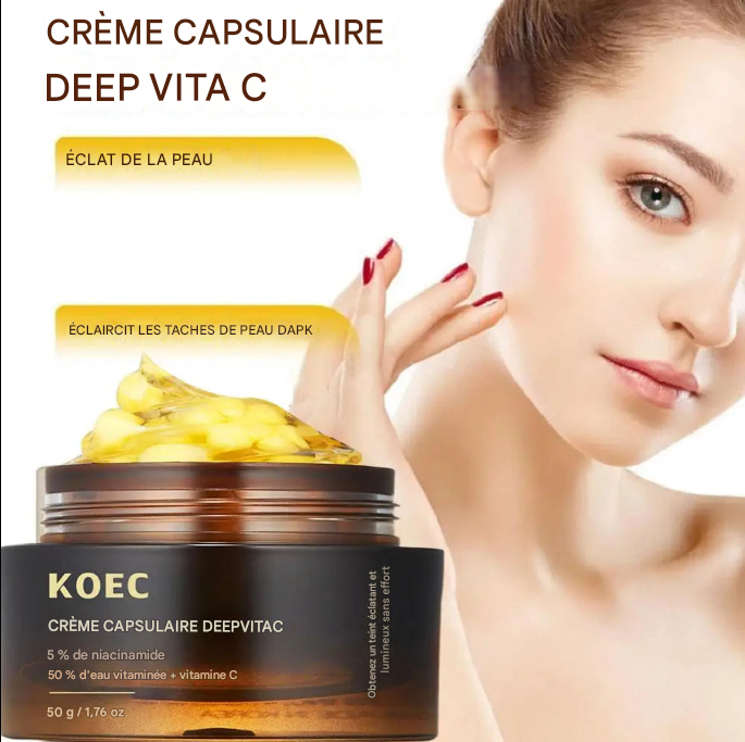 Crème Capsule Collagène Rose - Hydratation Intense 5% Niacinamide